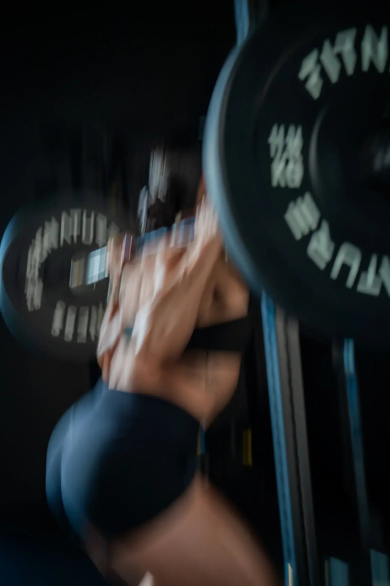 Barbell squat and strength work in the performance area